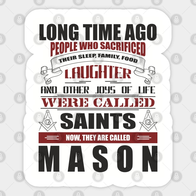 They Are Called Mason Pride Tradition Resilience Sticker by Anticorporati